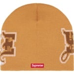 Supreme New Era Outline Beanie (FW25) - Tan