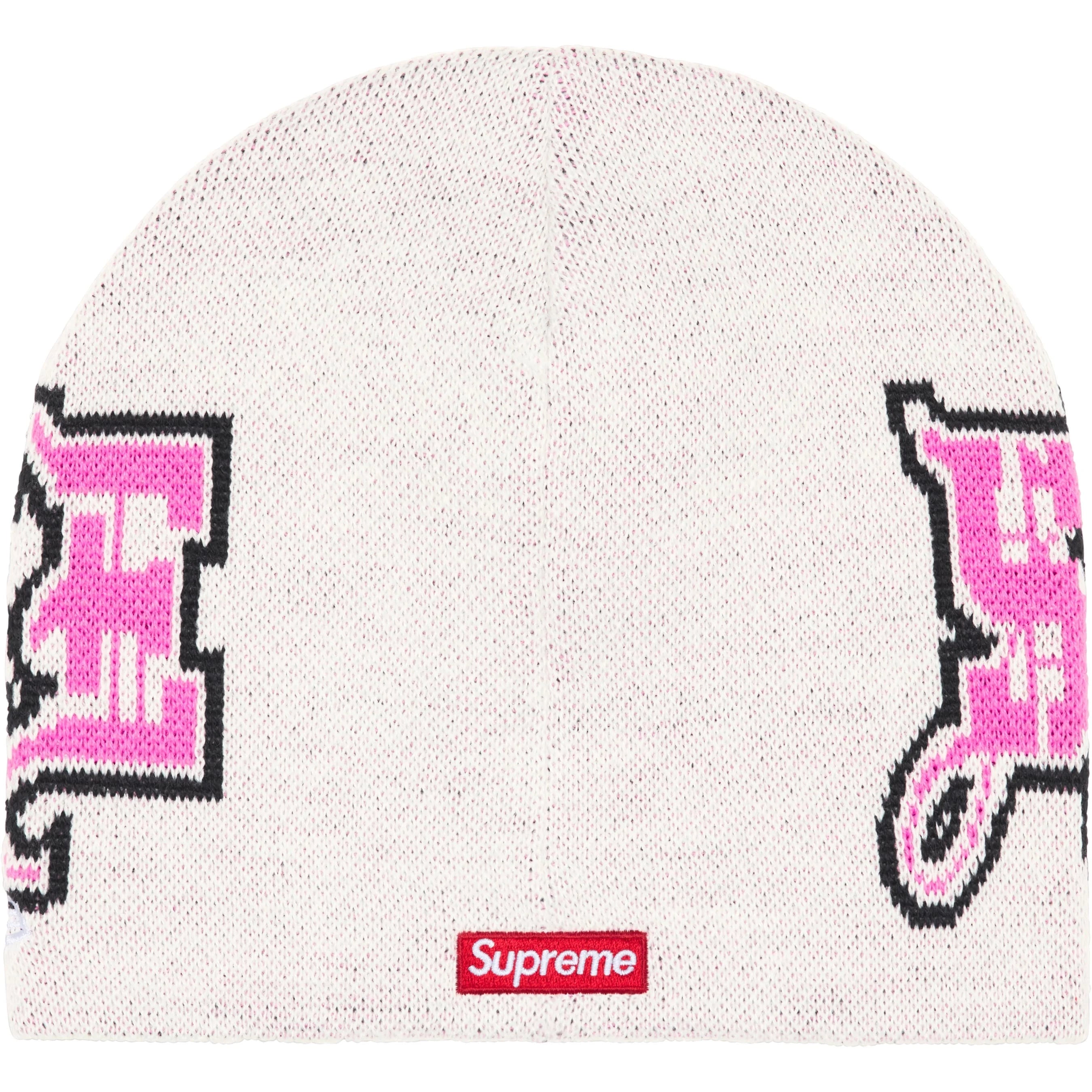Supreme New Era Outline Beanie (FW25) - White - $40