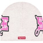 Supreme New Era Outline Beanie (FW25) - White
