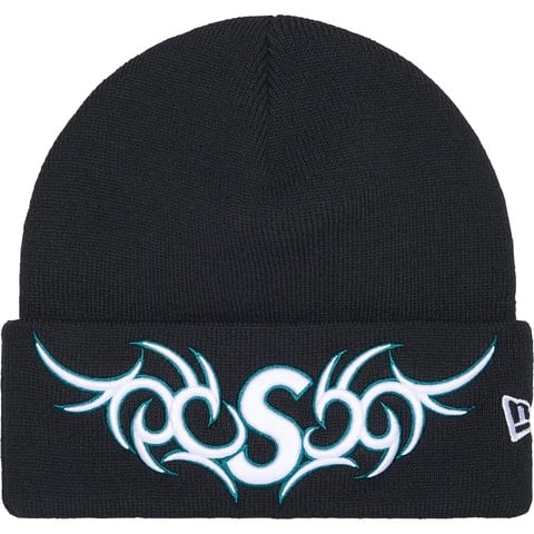 Supreme / NEW ERA TRIBAL S LOGO BEANIE 黒 Supreme New Era Tribal S Logo Beanie Black - FW25 - US