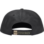 Supreme New York Leather 6-Panel (FW25) - Black