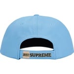 Supreme New York Leather 6-Panel (FW25) - Light Blue