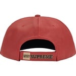 Supreme New York Leather 6-Panel (FW25) - Red