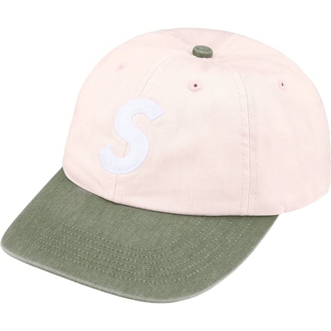 Supreme Pigment Coated 2-Tone S Logo 6-Panel - Light Pink