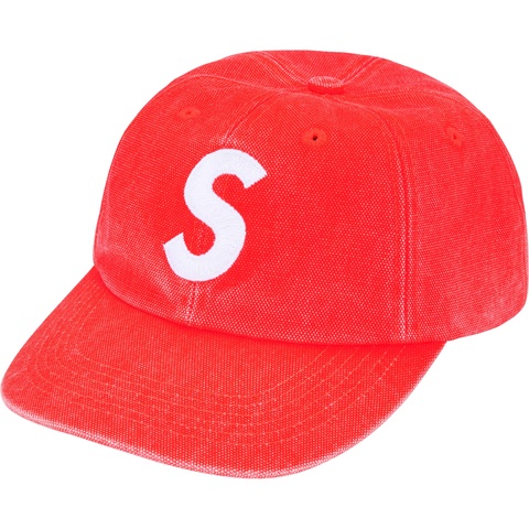 帽子 supremePigmentCoatedCanvas S Logo 6Panel Pigment Coated Canvas S Logo 6-Panel - Supreme