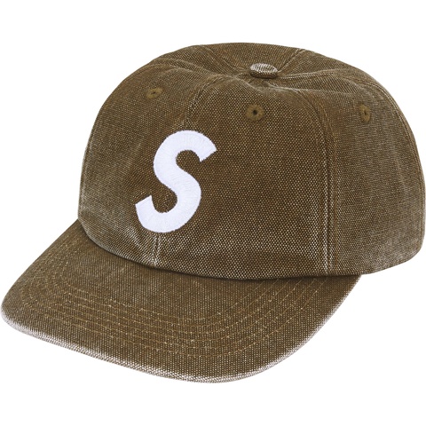 Pigment Coated Canvas S Logo 6-Panel - Supreme