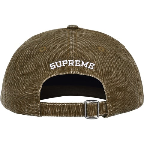 Pigment Coated Canvas S Logo 6-Panel - SupremeCommunity