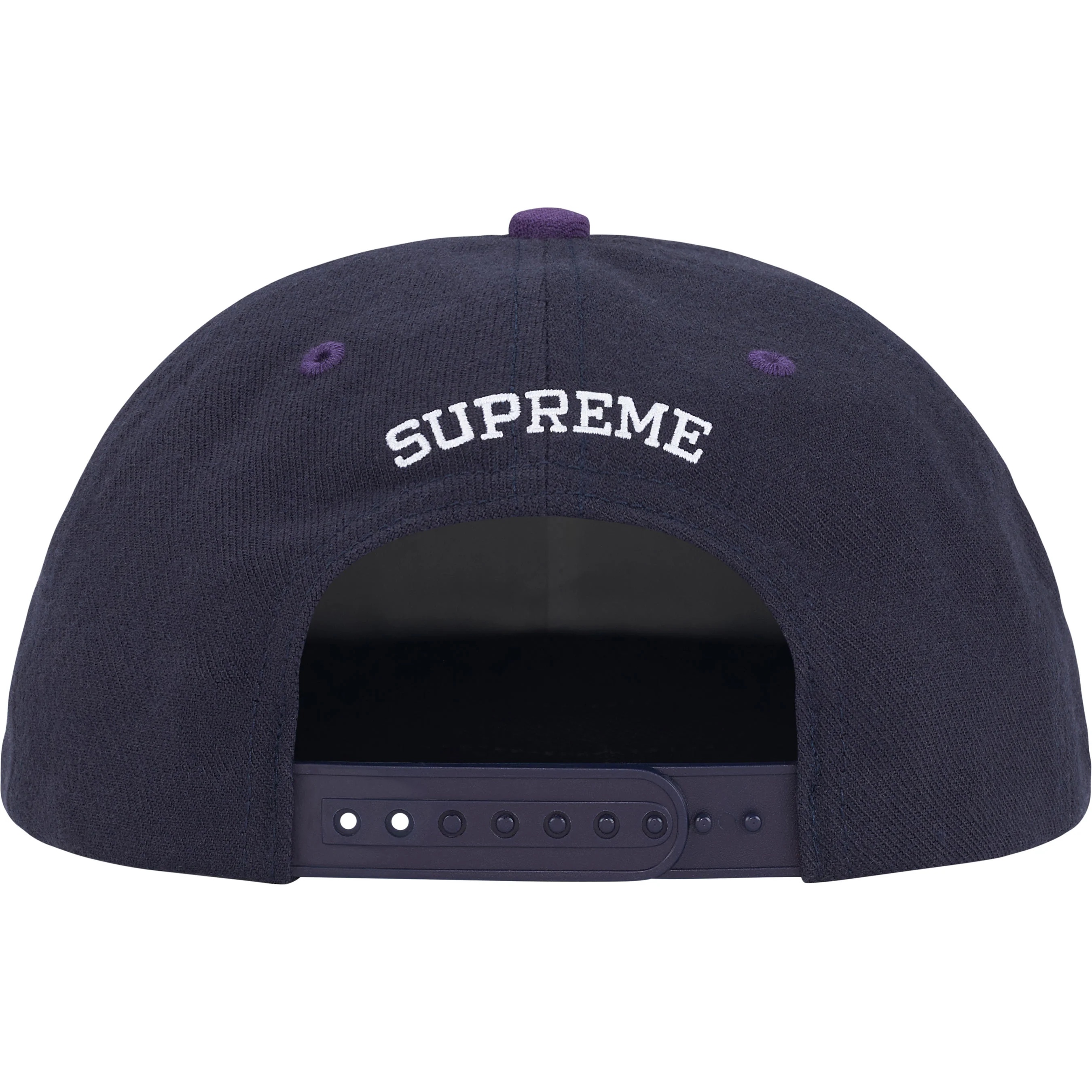 Supreme Pledge Allegiance 6-Panel (FW25) - Navy - $48