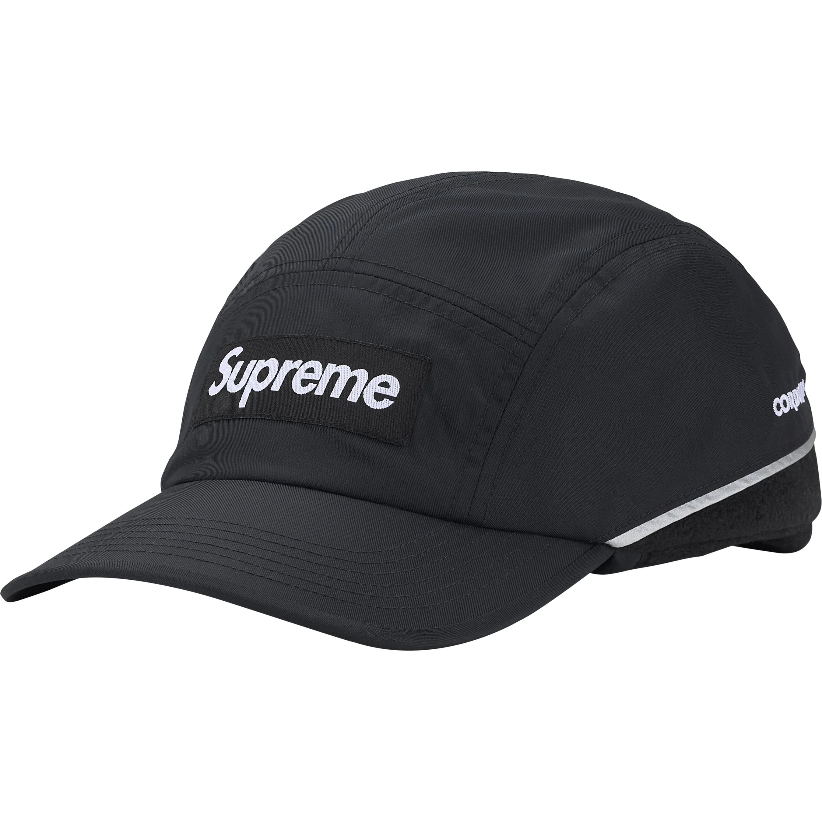 Supreme Polartec Lined Packable Earflap Camp Cap (FW25) - Black - $54