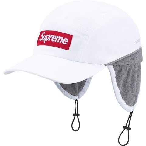 Supreme Polartec® Lined Packable Earflap Camp Cap - White