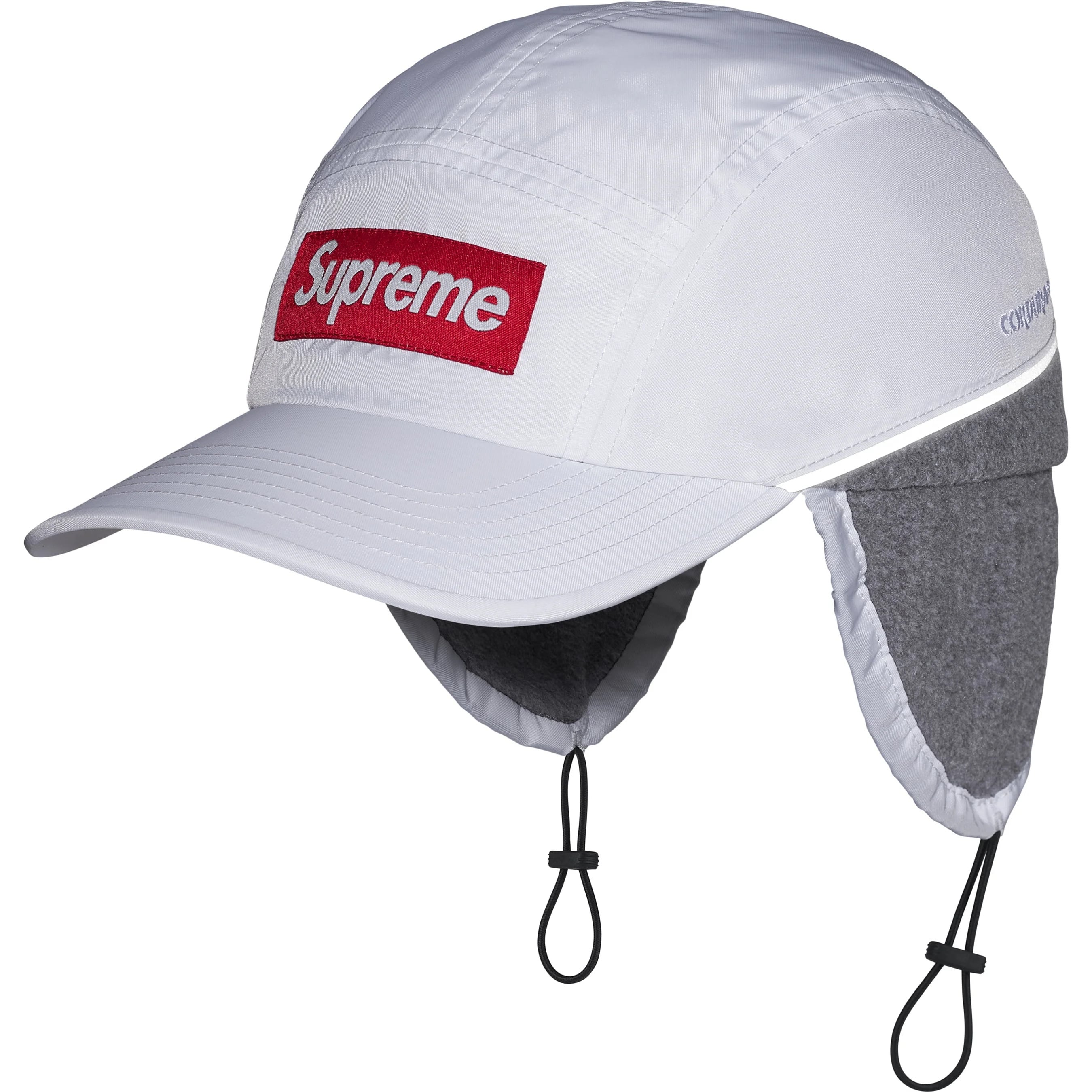 Supreme Polartec Lined Packable Earflap Camp Cap (FW25) - White - $54