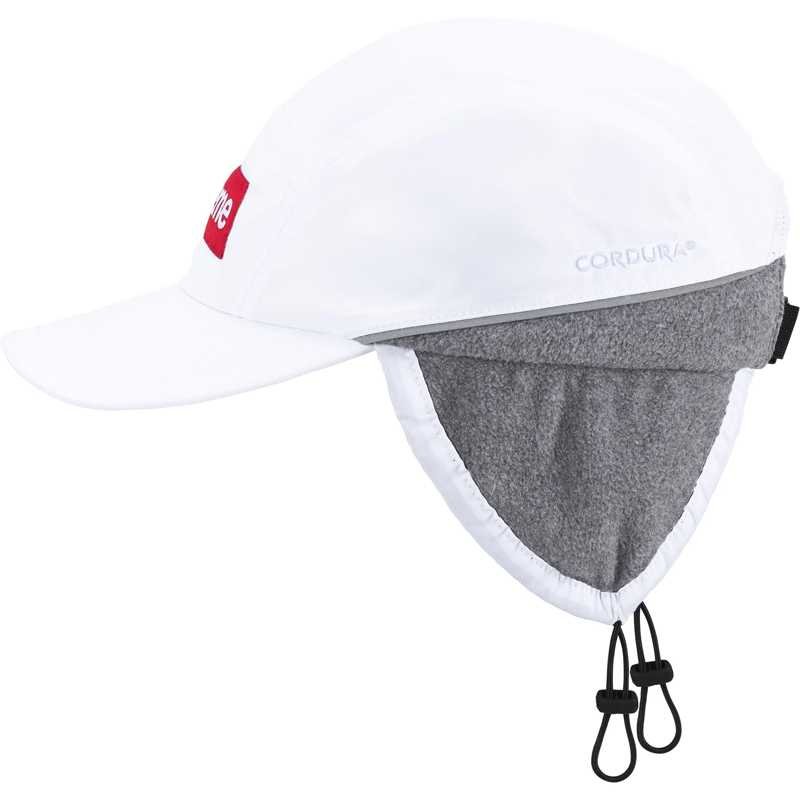 Supreme Polartec Lined Packable Earflap Camp Cap (FW25) - White - $54