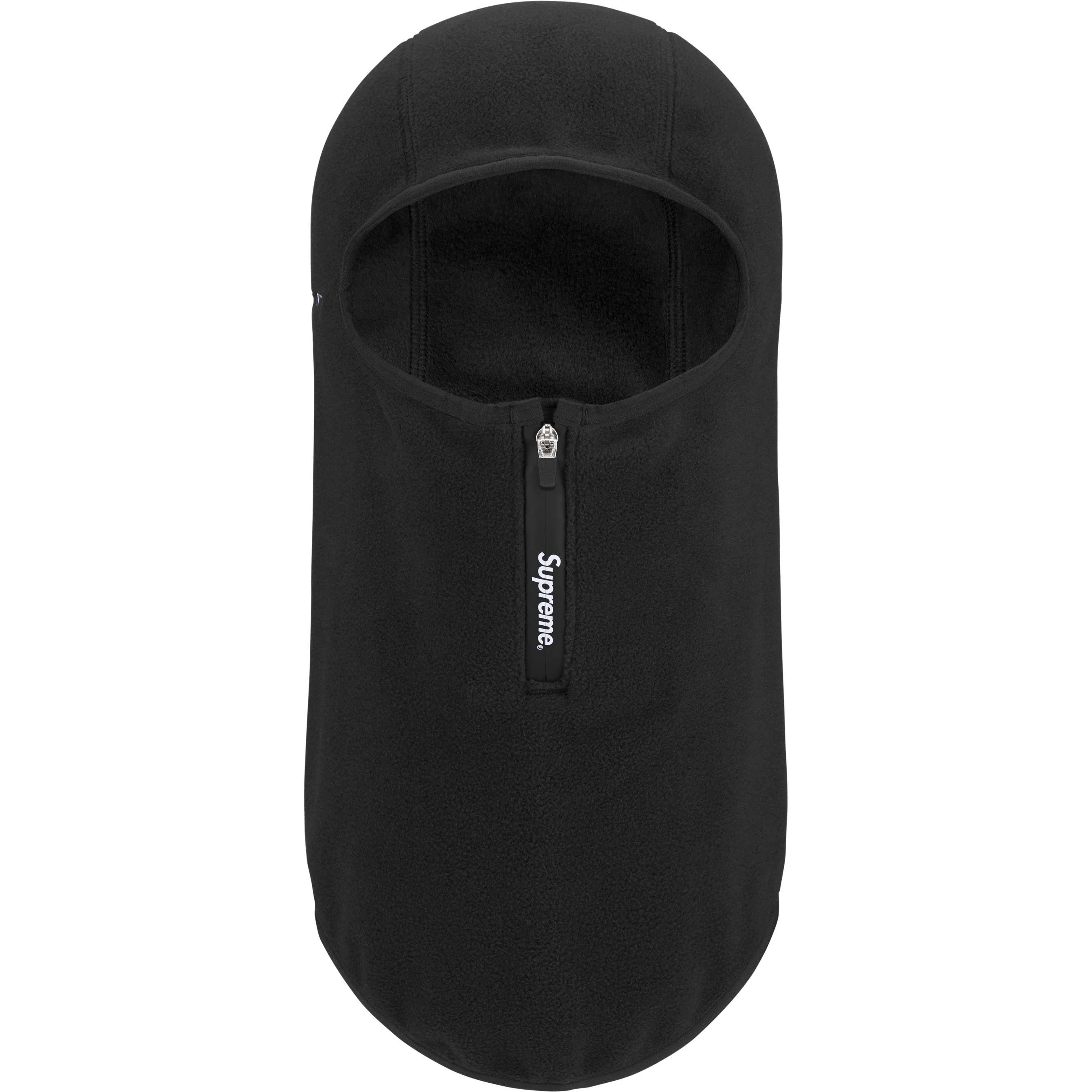 Supreme Polartec Zip Balaclava (FW25) - Black - $58