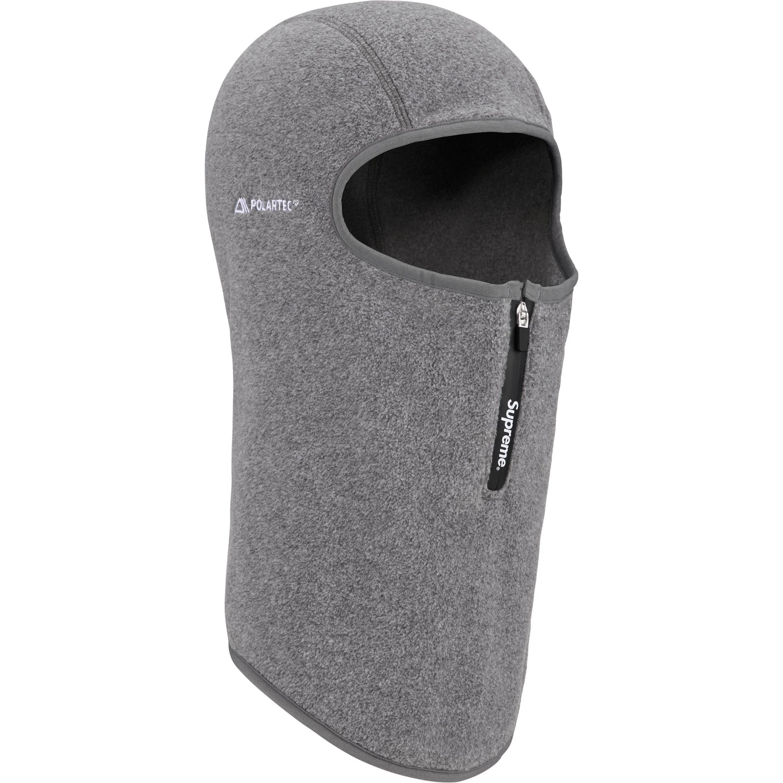 Supreme Polartec Zip Balaclava (FW25) - Grey - $58