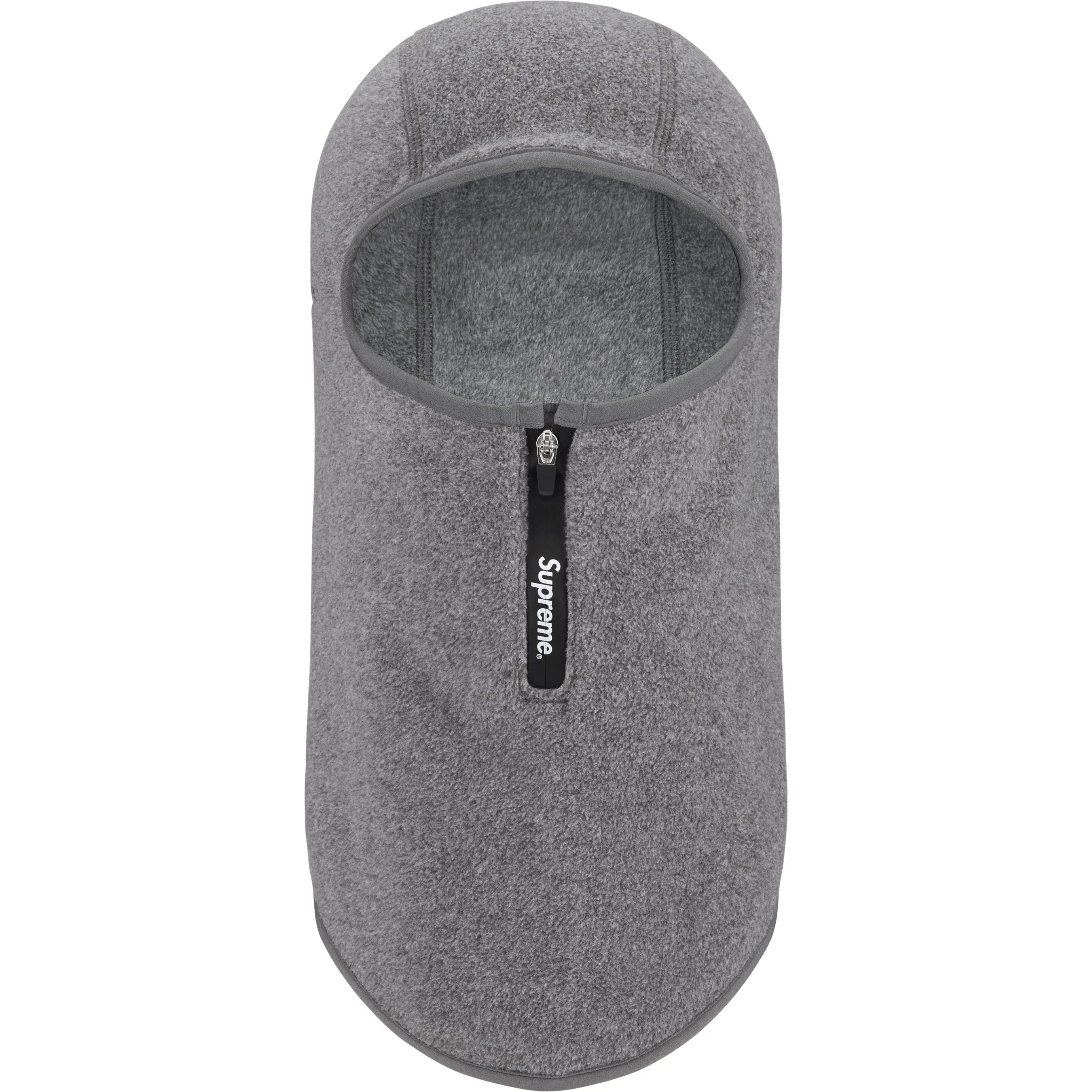 Supreme Polartec Zip Balaclava (FW25) - Grey - $58