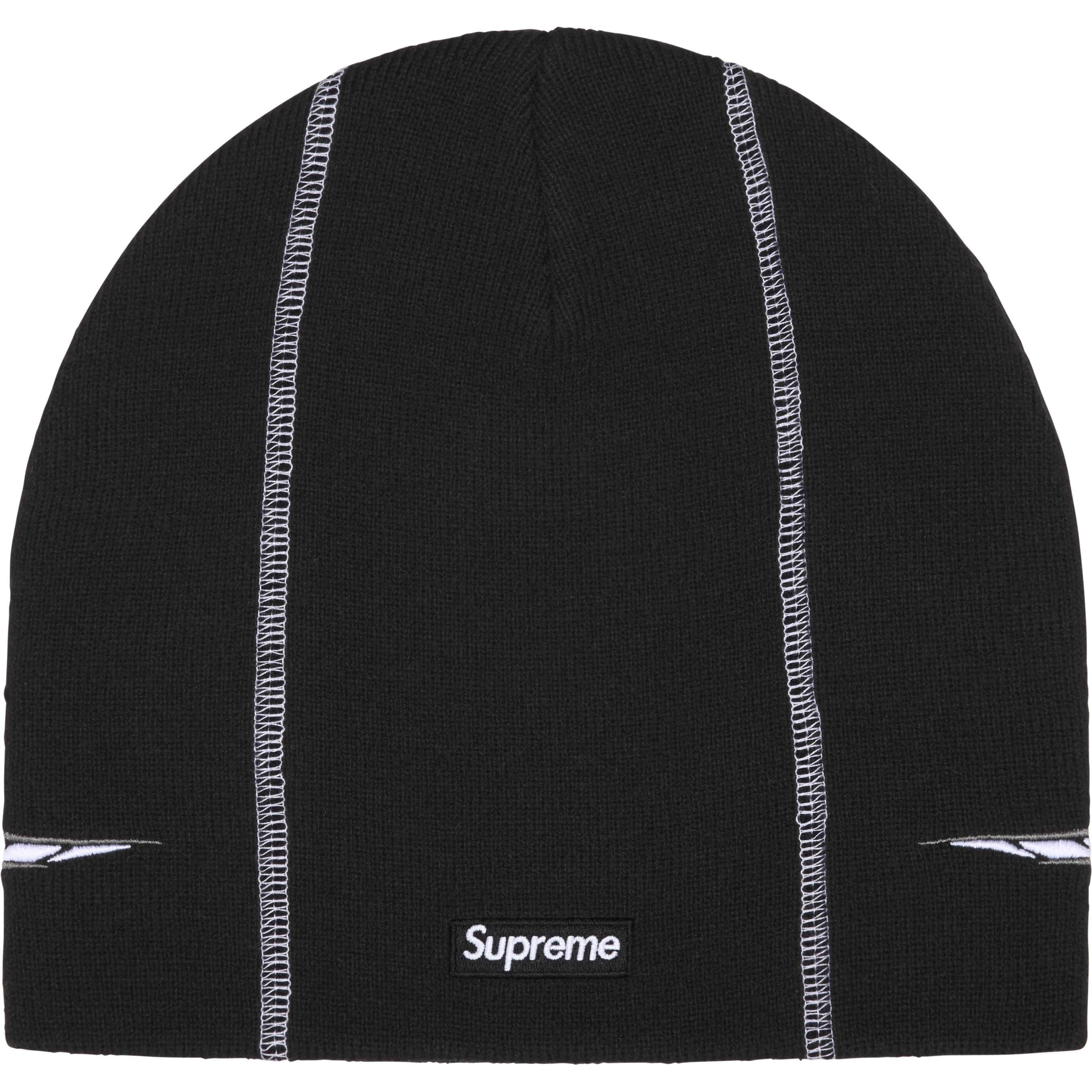 Supreme Racing Panel Beanie (FW25) - Black - $40