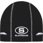 Supreme Racing Panel Beanie (FW25) - Black