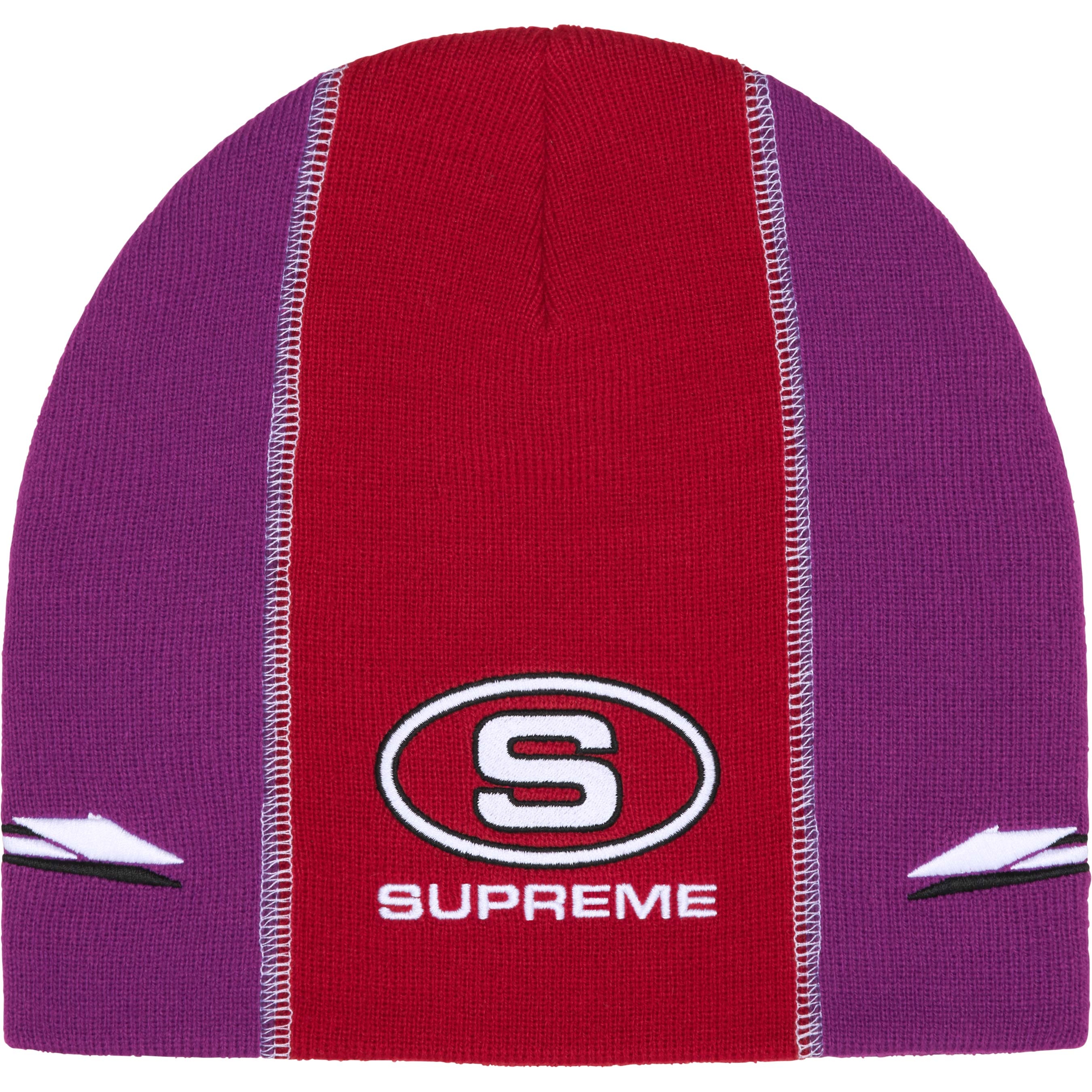 Supreme Racing Panel Beanie (FW25) - Red - $40