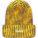Supreme Rainbow Loose Gauge Beanie (FW25) - Neon Yellow