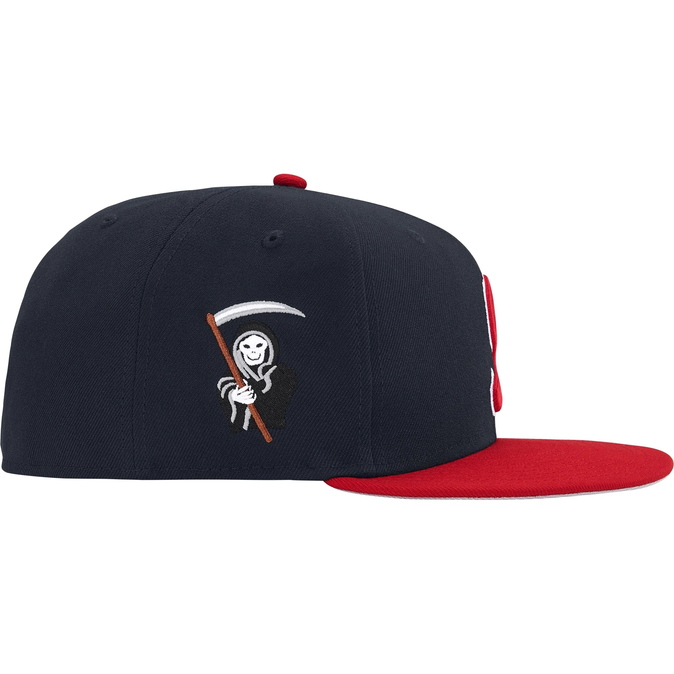 Supreme Reaper S Logo New Era (FW25) - Navy - $54