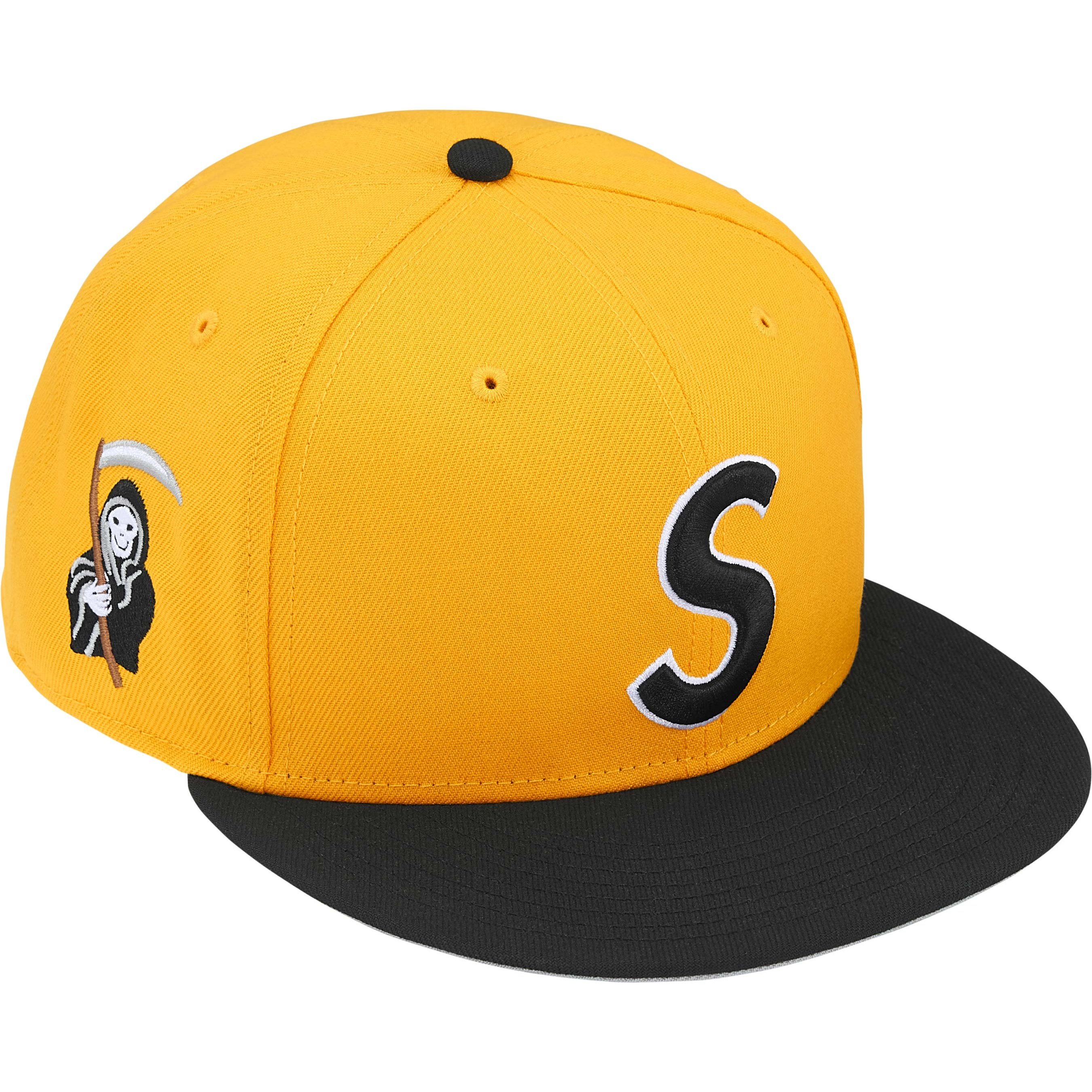 Supreme Reaper S Logo New Era (FW25) - Yellow - $54