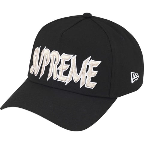 Supreme Sharp Spellout Adjustable New Era® - Black