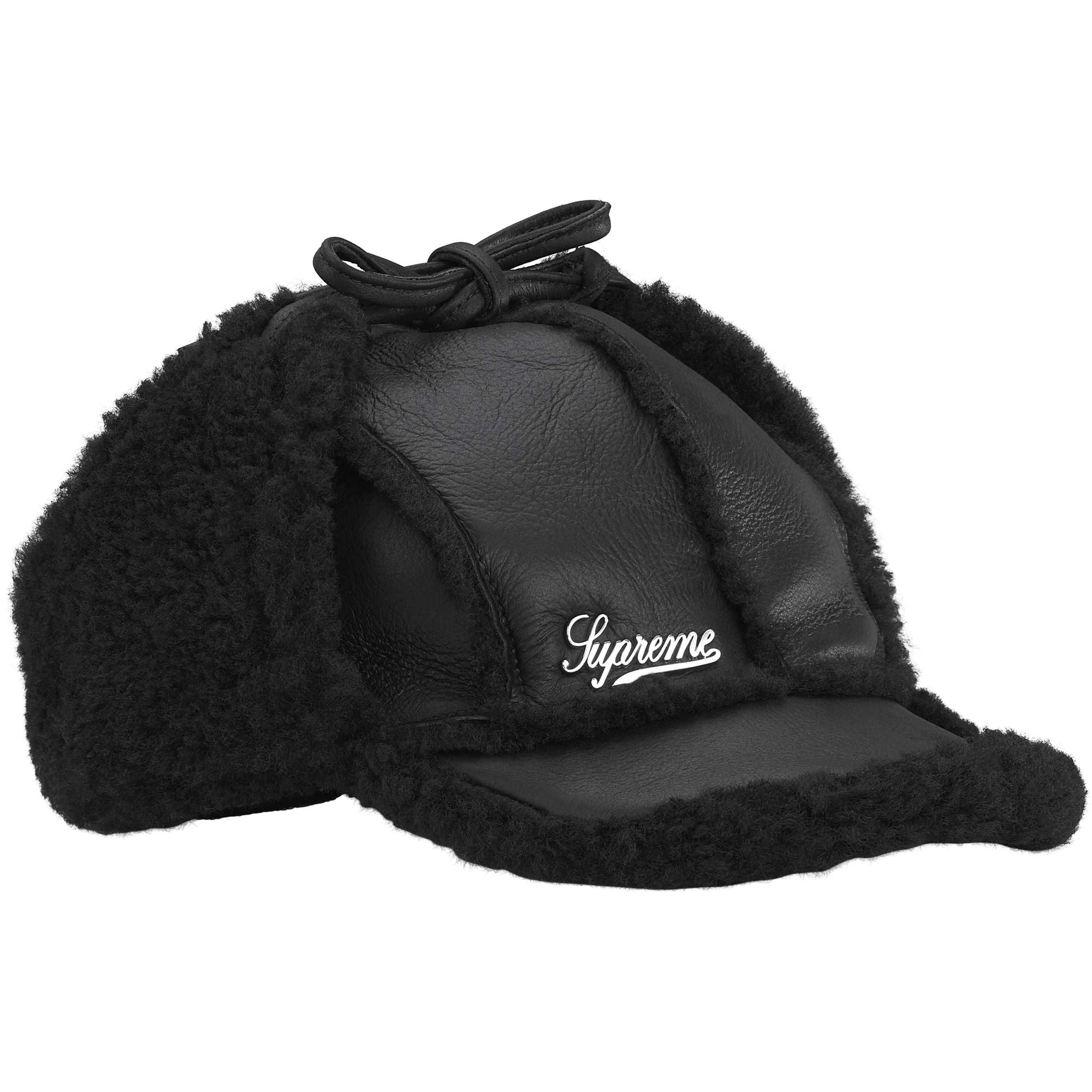 Supreme Shearling Lined Earflap Cap (FW25) - $148