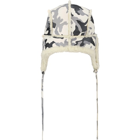Supreme Shearling Lined Earflap Cap - Snow Camo