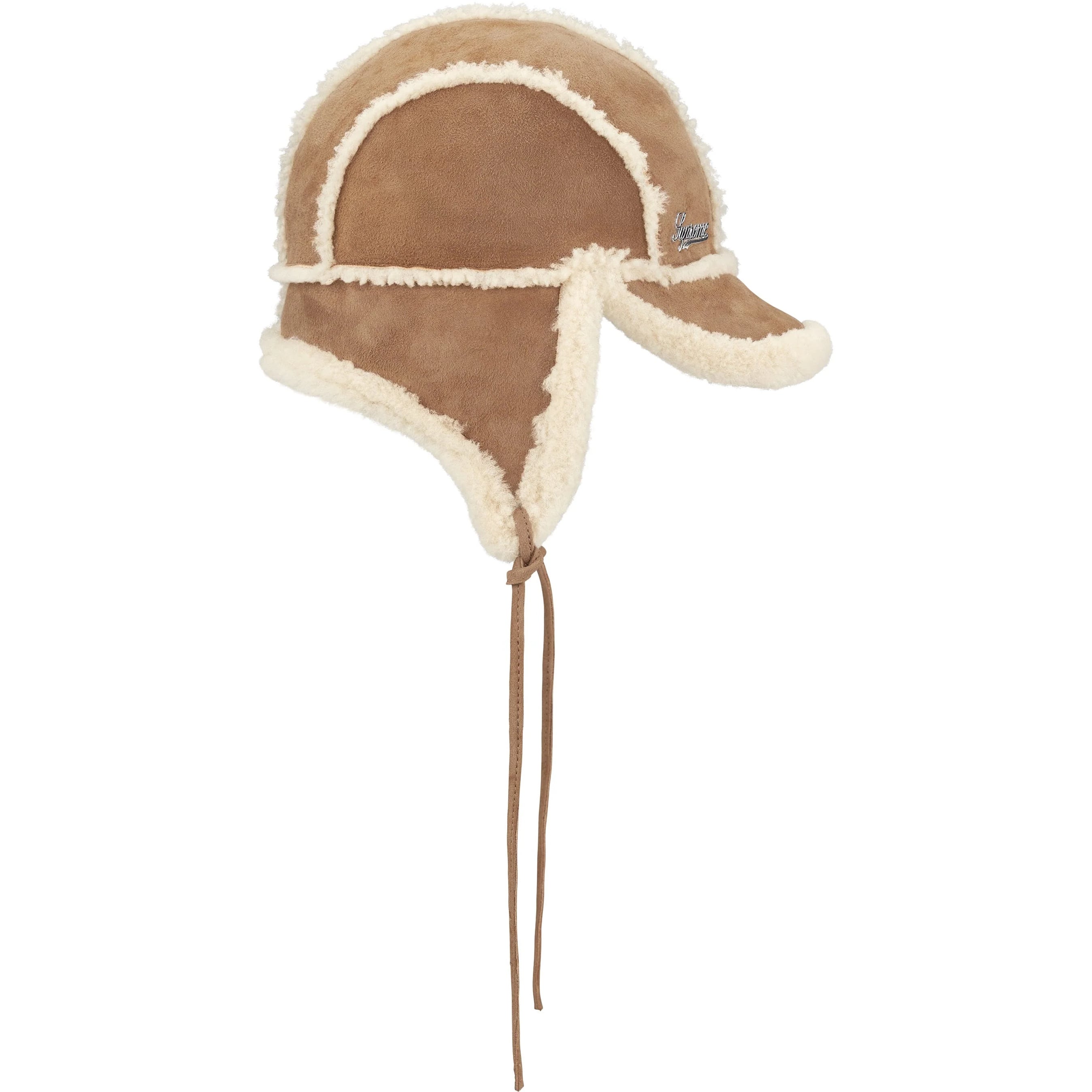 Supreme Shearling Lined Earflap Cap (FW25) - Tan - $148
