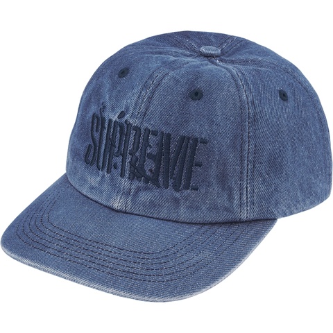 Supreme Splatter 6-Panel - Denim
