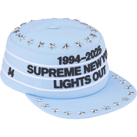 Supreme Stars Studded Pillbox Hat - Light Blue