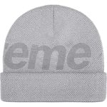 Supreme Studded Knockout Big Logo Beanie (FW25) - Heather Grey