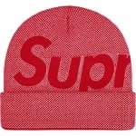 Supreme Studded Knockout Big Logo Beanie (FW25) - Red