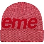 Supreme Studded Knockout Big Logo Beanie (FW25) - Red