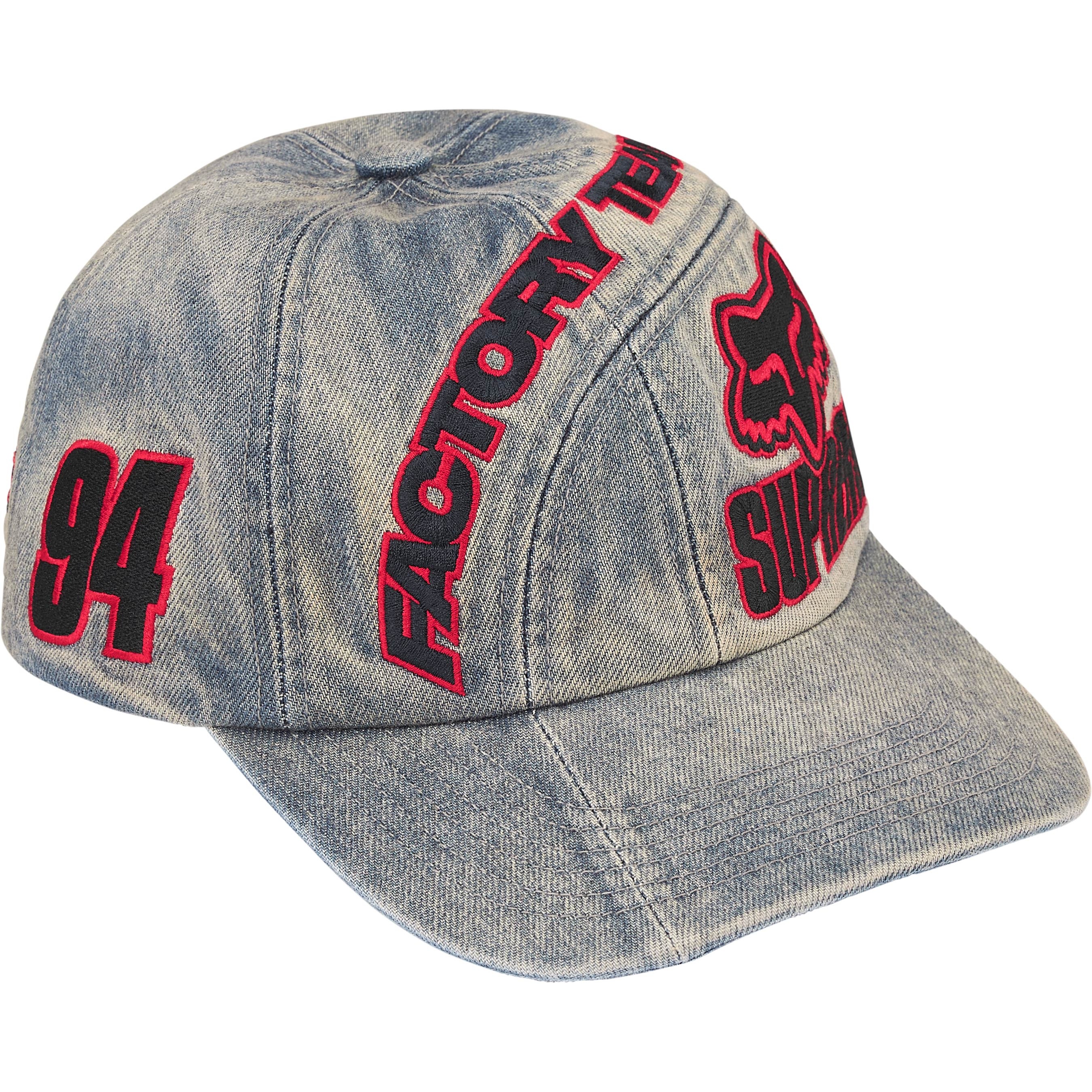 Supreme Supreme Fox Racing 6-Panel (FW25) - Denim - $58