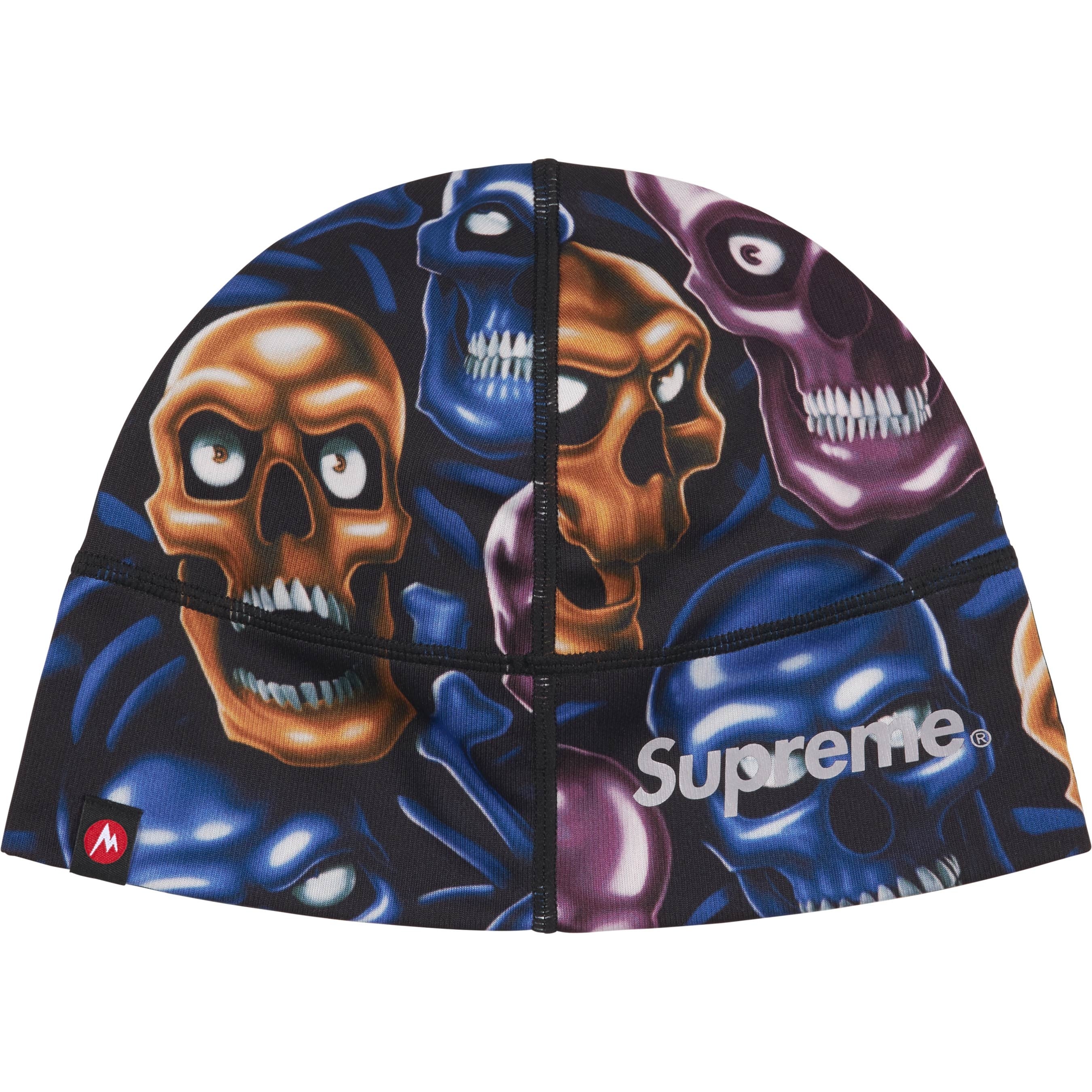 Supreme Supreme Marmot Base Layer Beanie (FW25) - Skull Pile - $48