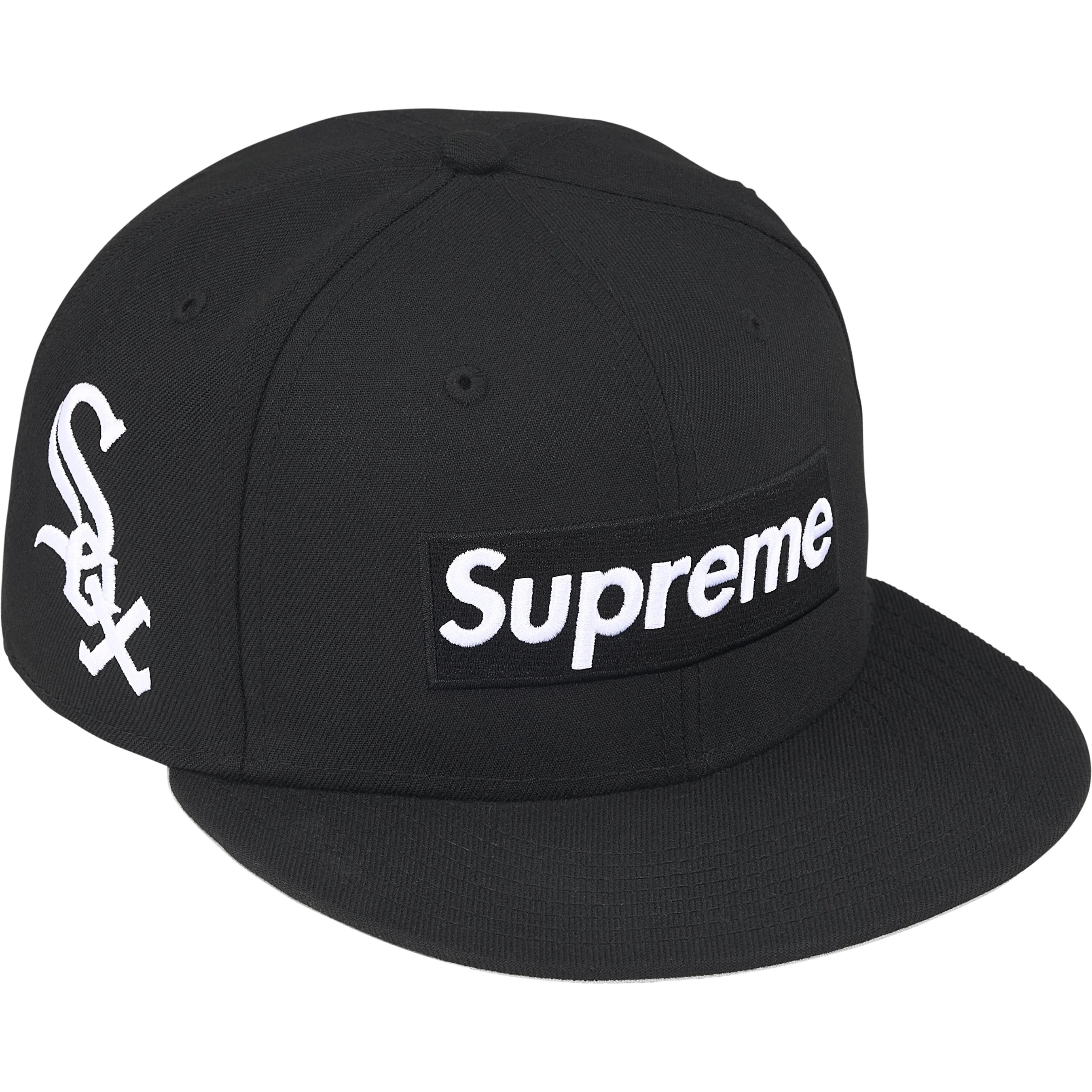 Supreme Supreme MLB Teams Box Logo New Era (FW25) - Black - Chicago White Sox - $68