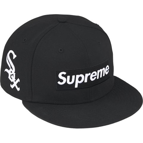 帽子 Supreme MLB Box Logo New Era Dark  SUPREME x New Era Ear Flap Box Logo Fitted Hat Cap BLACK 7 1/8 NEW