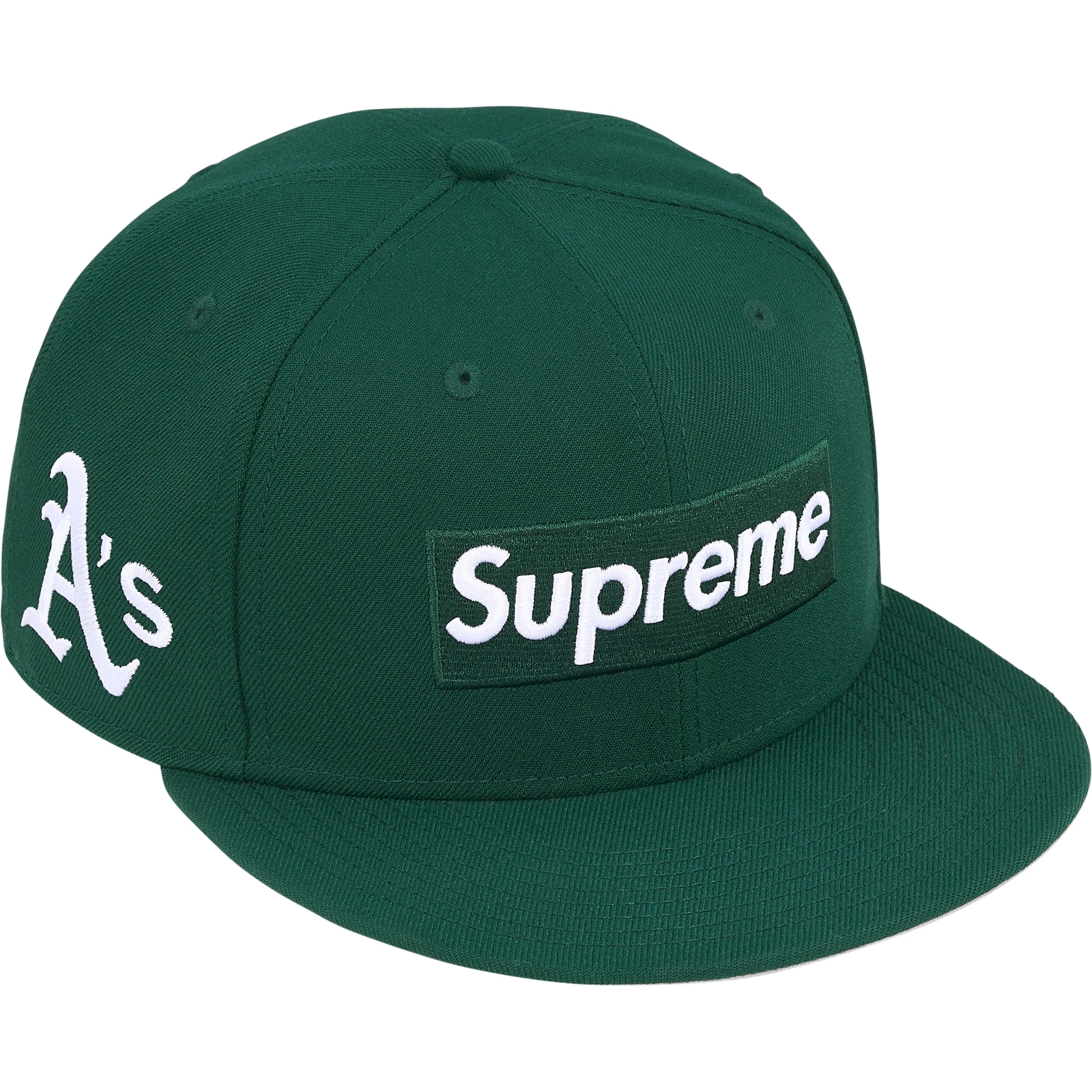 Supreme Supreme MLB Teams Box Logo New Era (FW25) - Dark Green - Oakland A's - $68