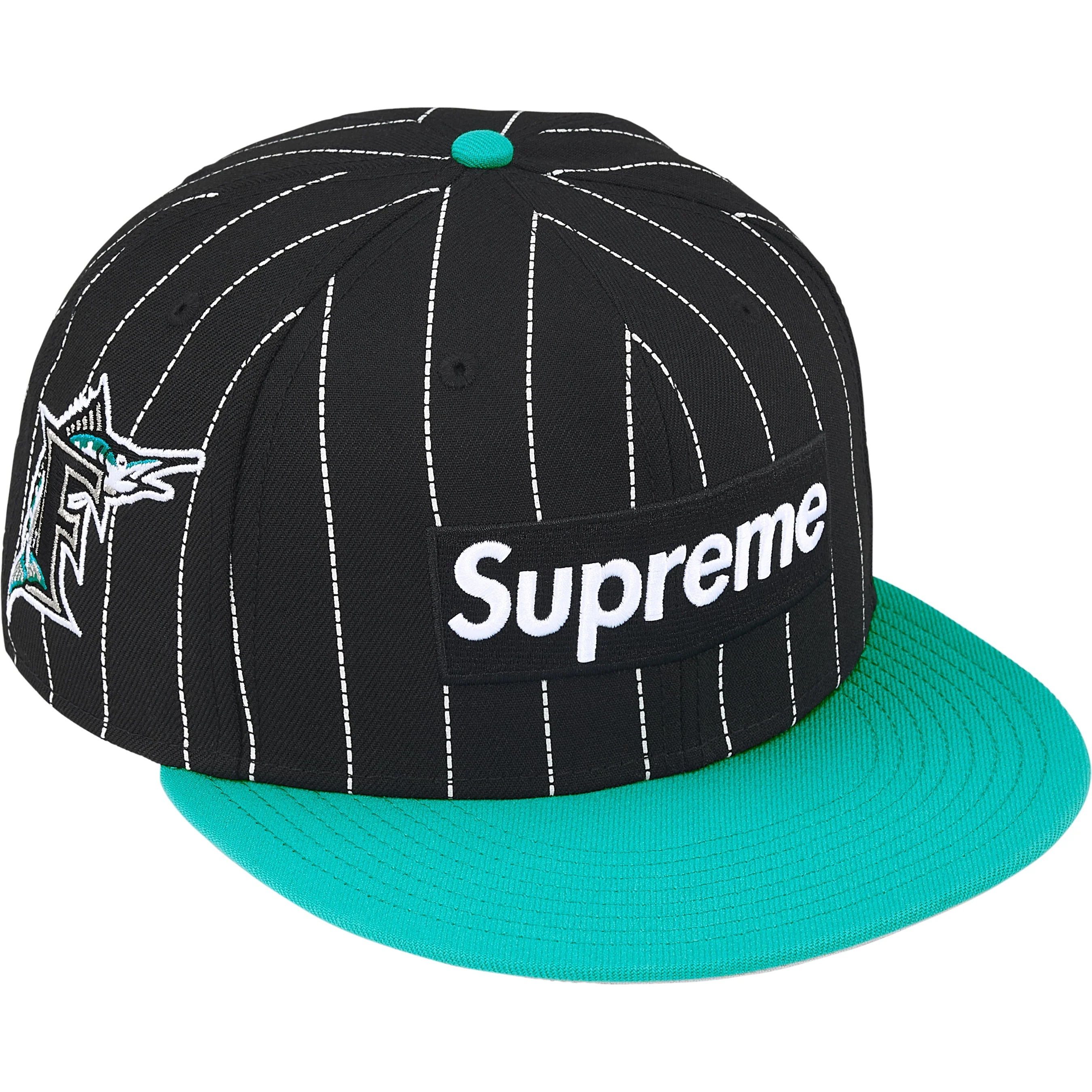 Supreme Supreme MLB Teams Box Logo New Era (FW25) - Stripe - Florida Marlins - $68