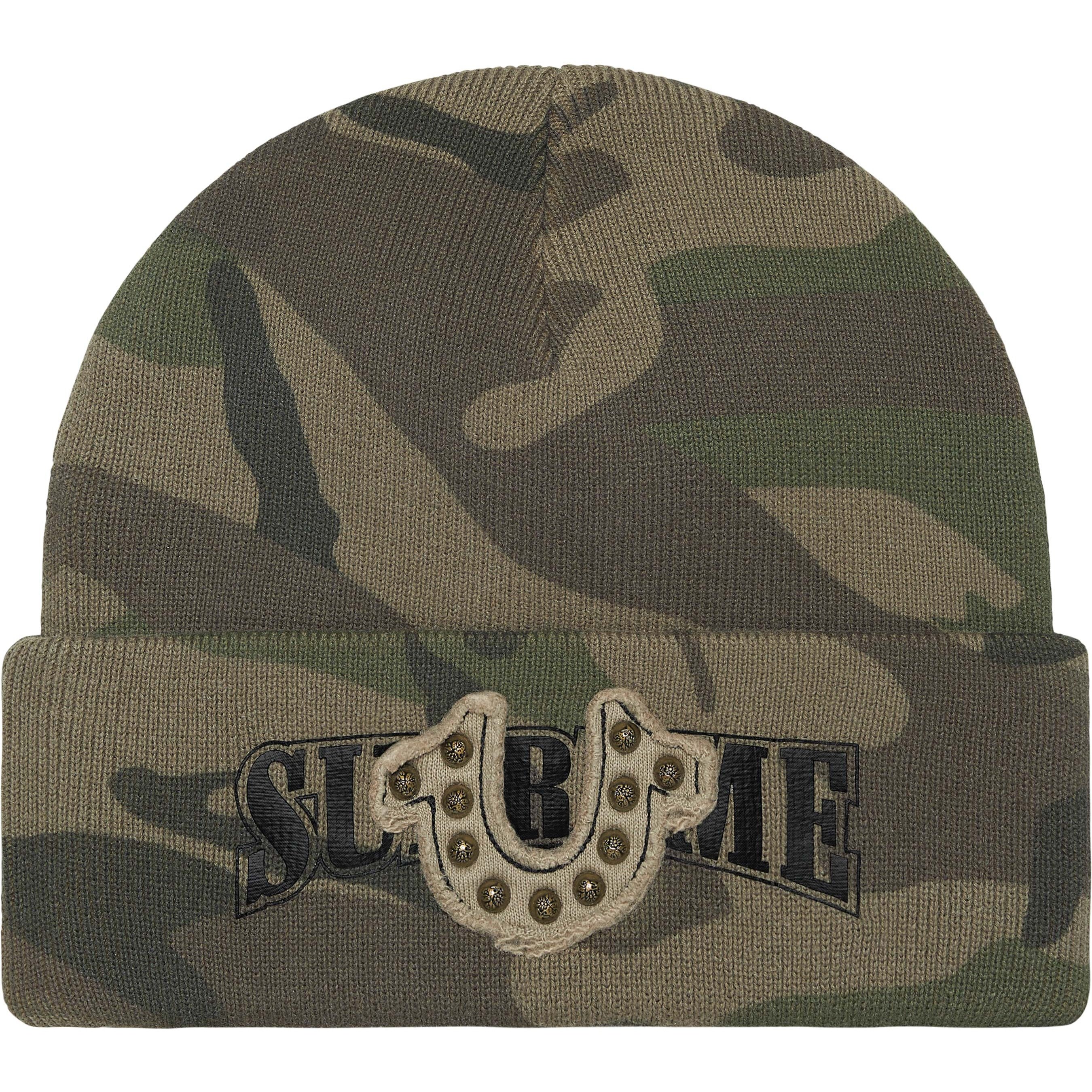 Supreme Supreme True Religion Beanie (FW25) - Olive Camo - $60