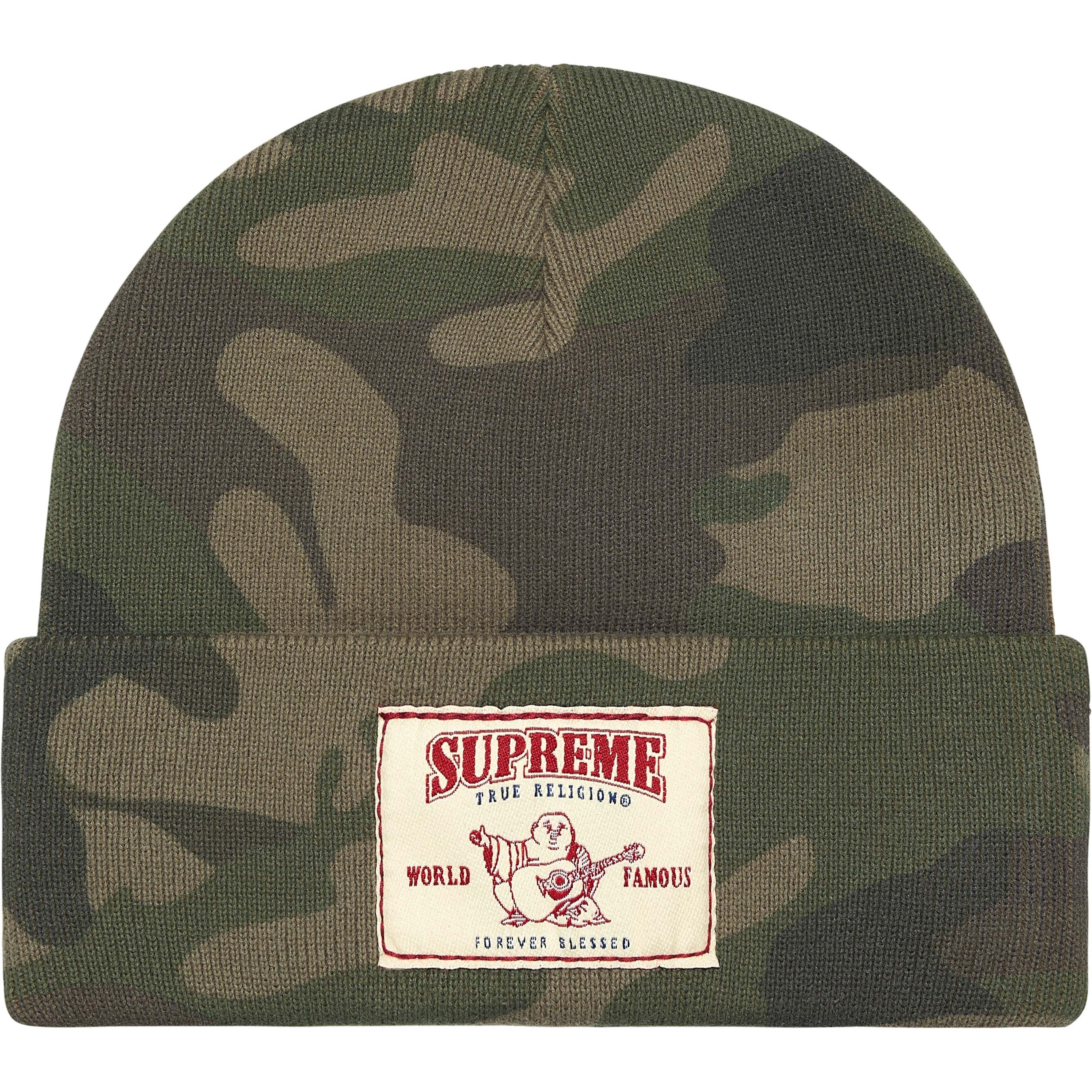 Supreme Supreme True Religion Beanie (FW25) - Olive Camo - $60
