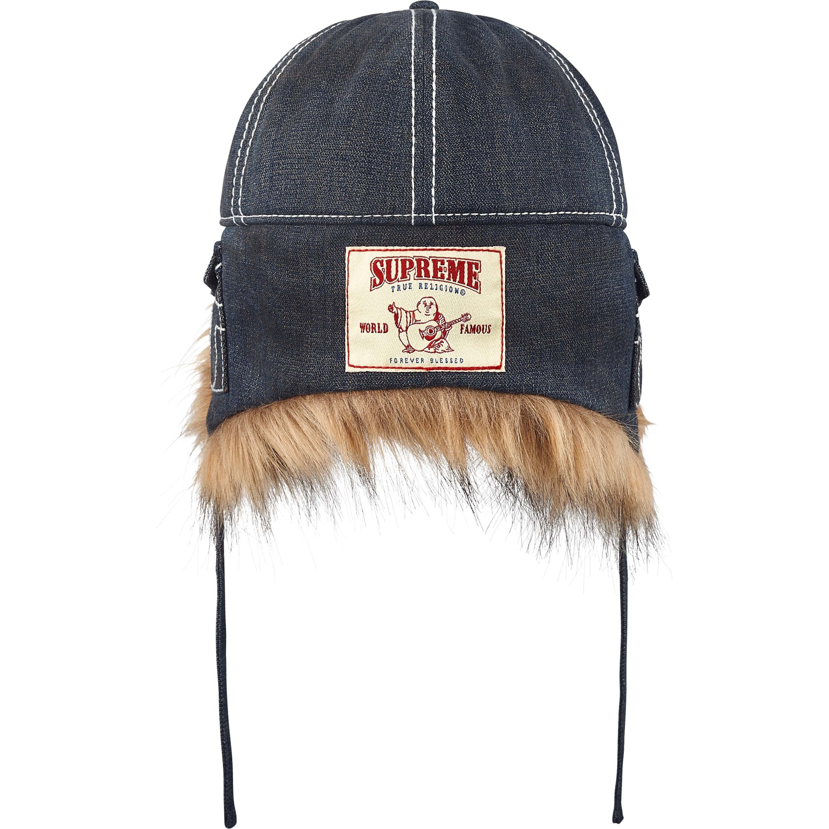 Supreme Supreme True Religion Earflap 5-Panel (FW25) - Dirty Indigo - $98