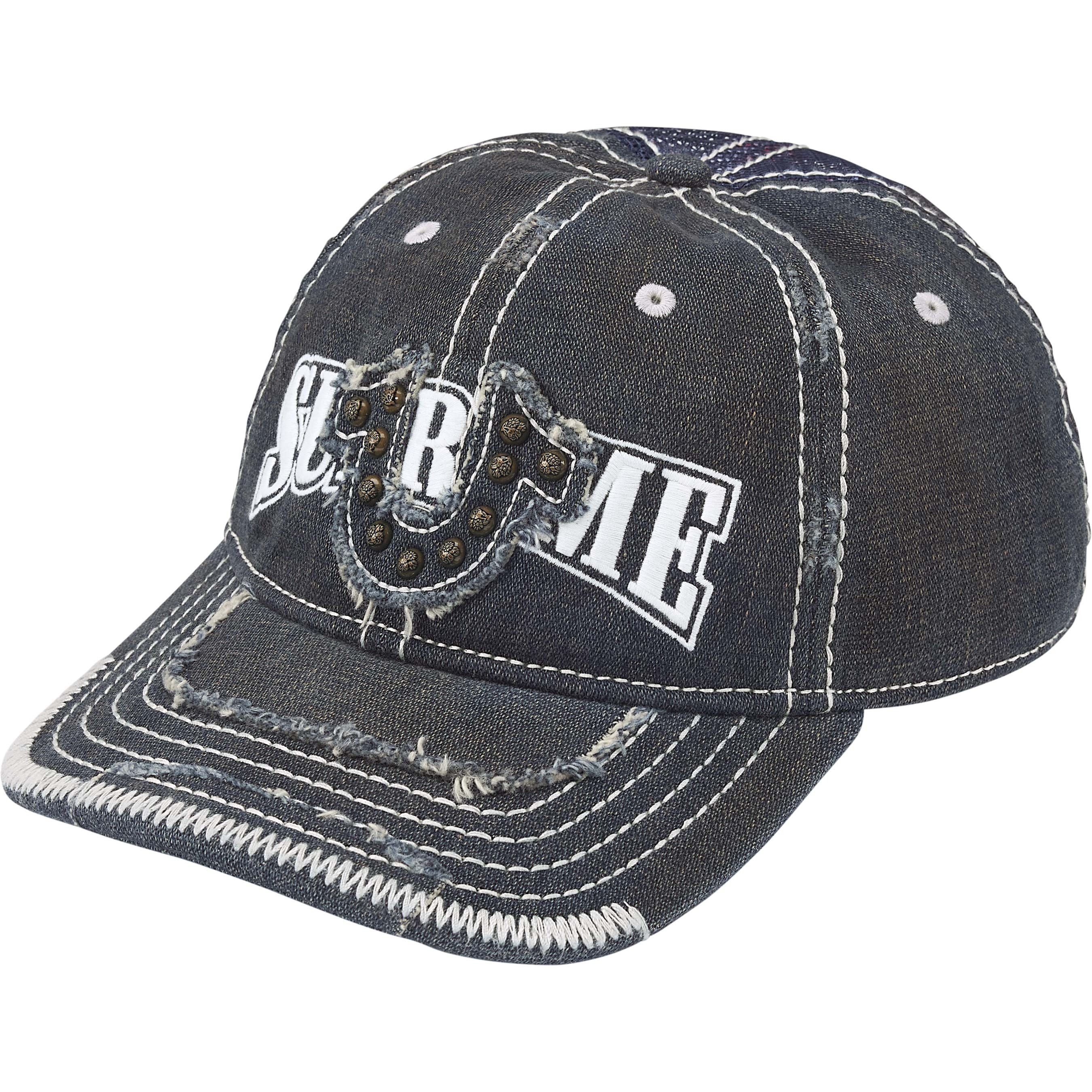 Supreme Supreme True Religion Mesh Back 6-Panel (FW25) - Dirty Indigo - $78