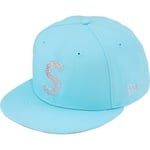 Supreme Swarovski S Logo New Era (FW25) - Light Blue