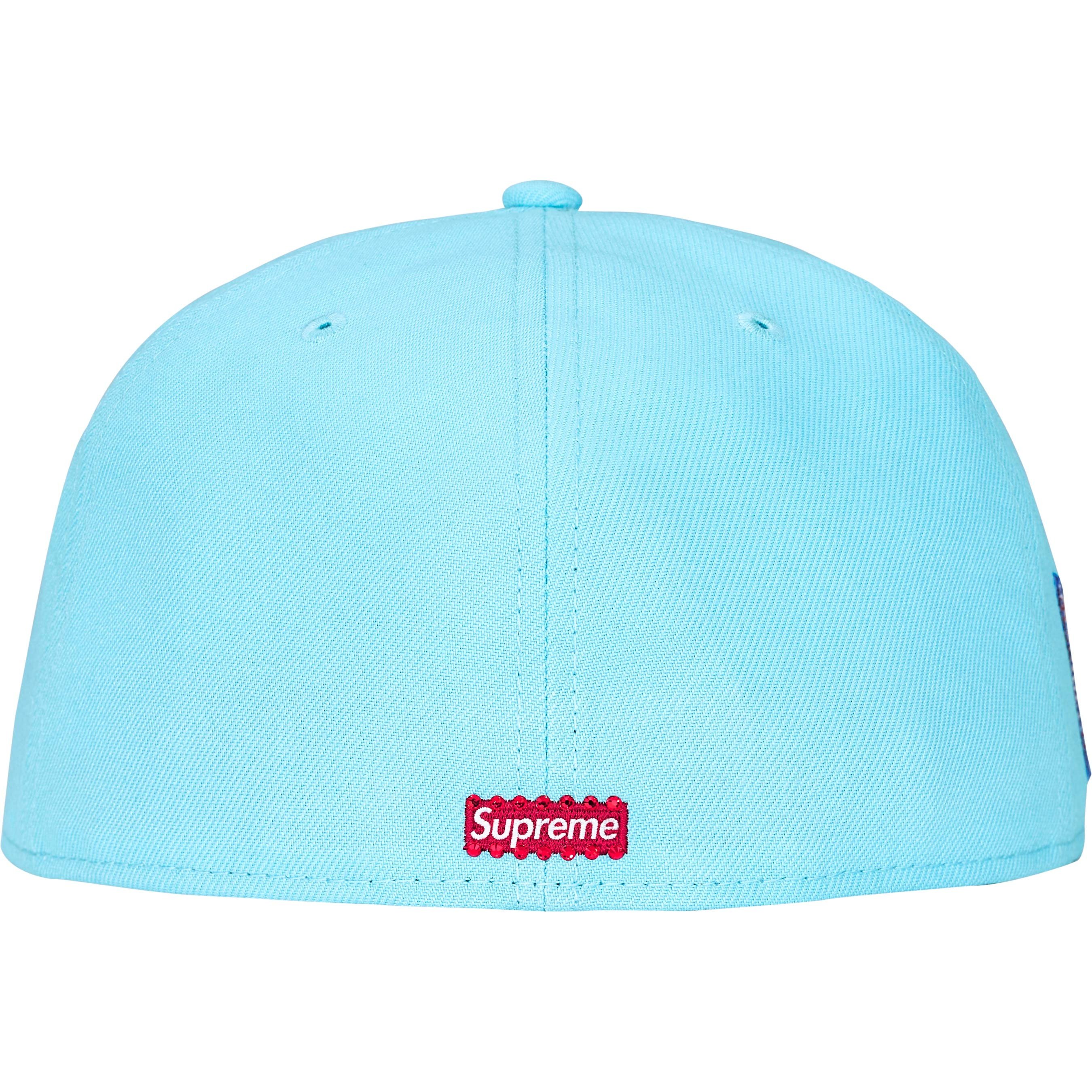 Supreme Swarovski S Logo New Era (FW25) - Light Blue - $198