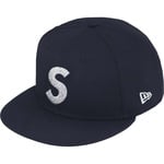 Supreme Swarovski S Logo New Era (FW25) - Navy