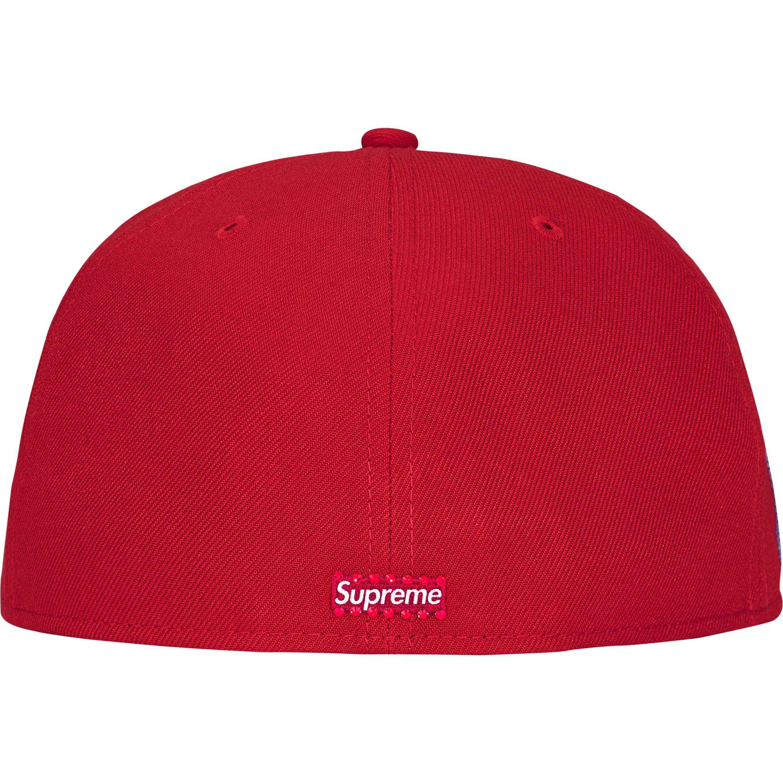 Supreme Swarovski S Logo New Era (FW25) - Red - $198