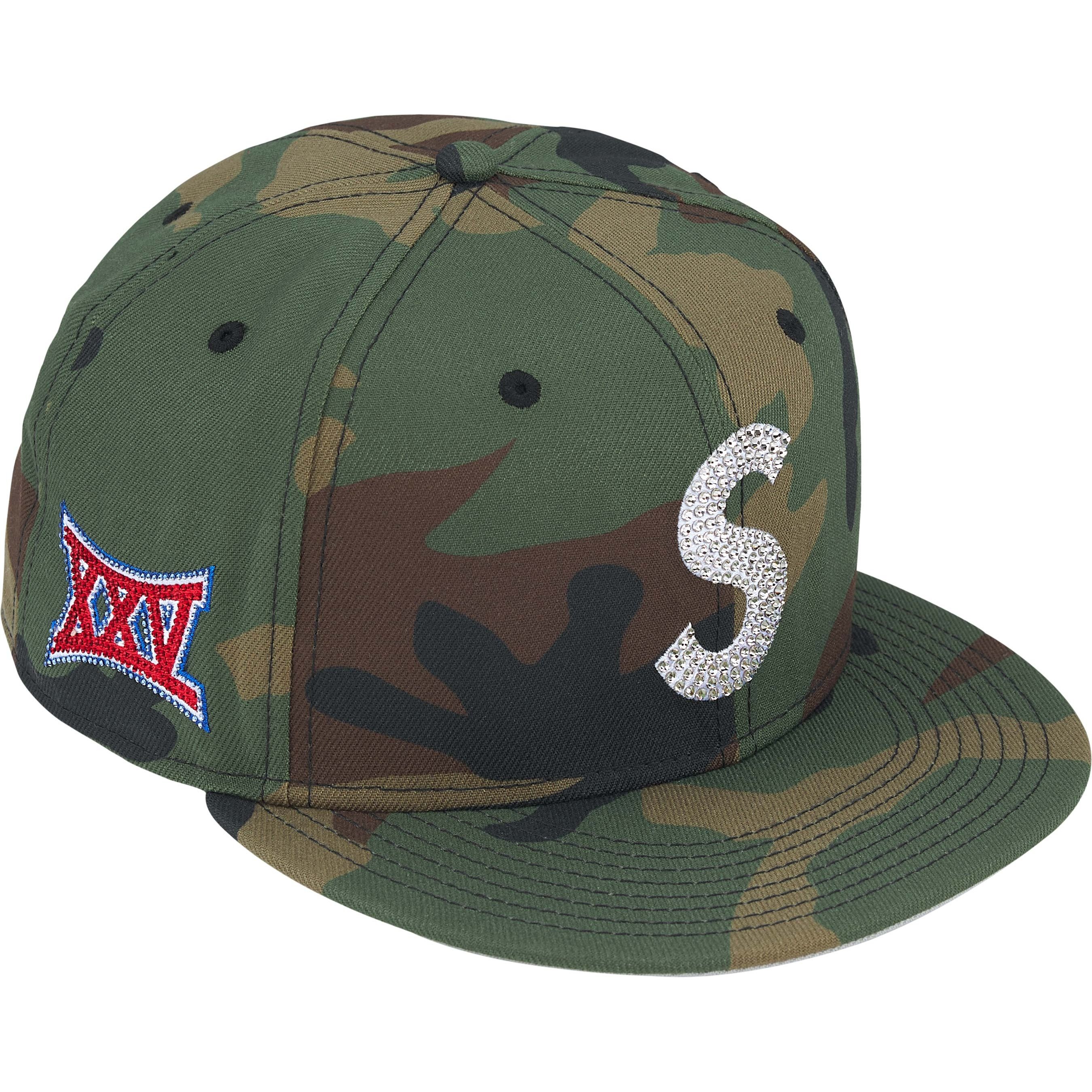 Supreme Swarovski S Logo New Era (FW25) - Woodland Camo - $198