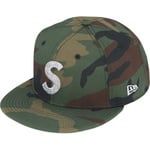 Supreme Swarovski S Logo New Era (FW25) - Woodland Camo